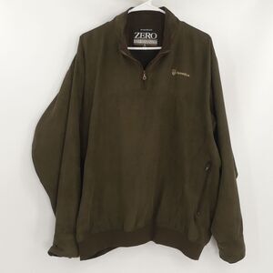 Zero Restriction Golf Outerwear Herringbone Microsuede Pullover Men's Large‎ L